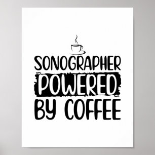 Póster Café Sonográfico   Regalos de ultrasonido sonógraf