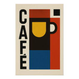 Póster Café structuré