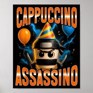 Póster Café surrealista italiano Ino cumpleaños M