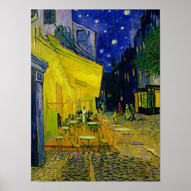 Póster Cafe Terrace Arles, Place du Forum, 1888 (Frente)