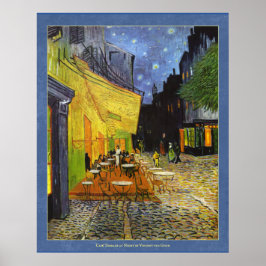 Póster Cafe Terrace de noche de van Gogh
