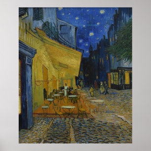 Póster Cafe Terrace de noche por Vincent van Gogh