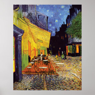 Póster Cafe Terrace de noche por Vincent Van Gogh