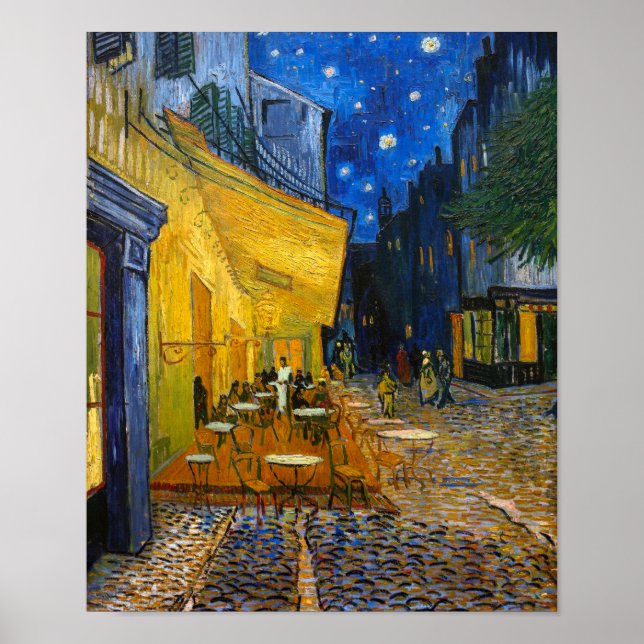 Póster Cafe Terrace de noche | Van Gogh | (Frente)