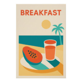 Póster Café tropical