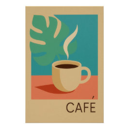 Póster Café tropical