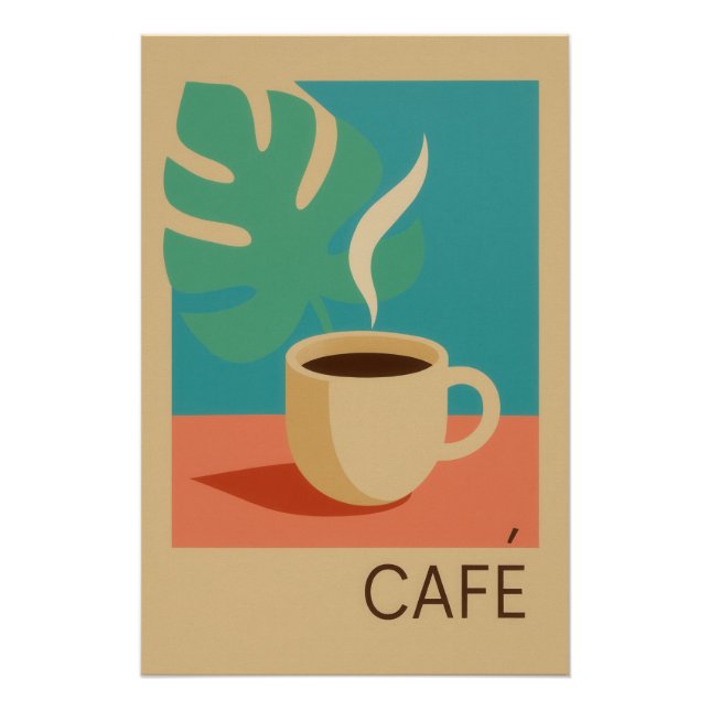 Póster Café tropical (Anverso)