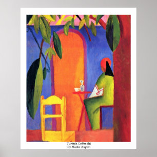 Póster Café turco (ii) de Macke agosto
