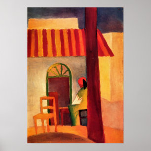 Póster Cafe turco por August Macke