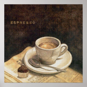 Póster Café Vintage