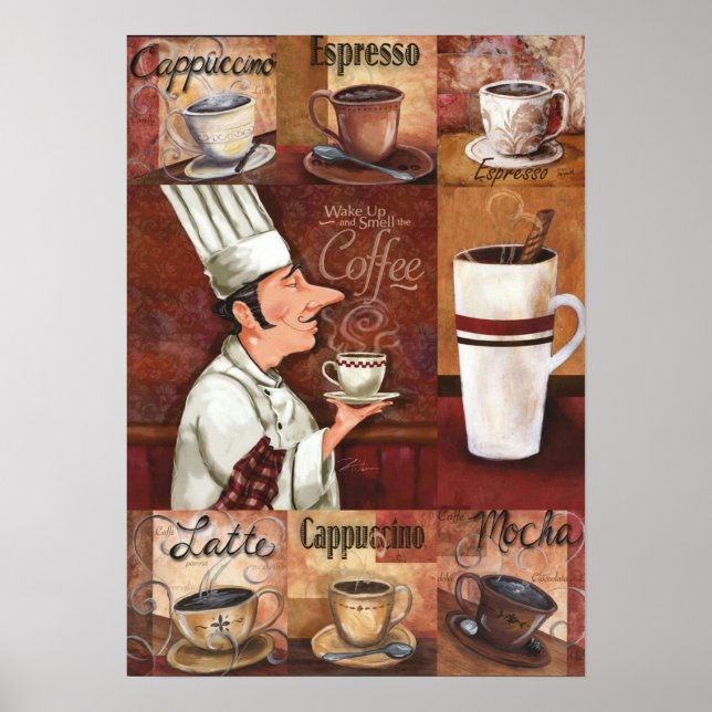 Póster Café Vintage (Frente)