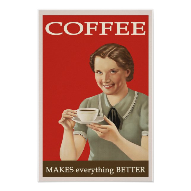 Póster Café Vintage (Anverso)