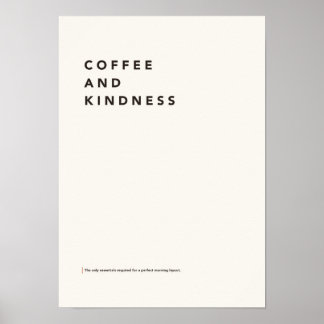 Póster Café y Amabilidad