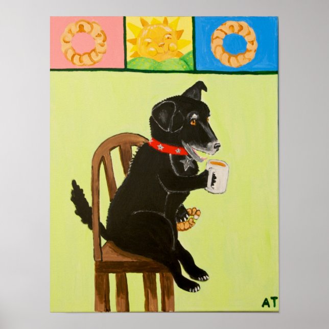 Póster Café y Crullers II (Frente)