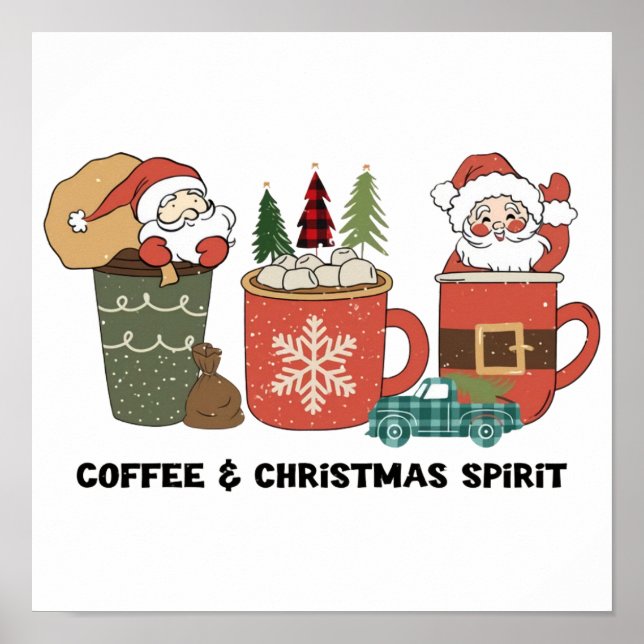 Póster Café Y Espíritu Navidad (Frente)