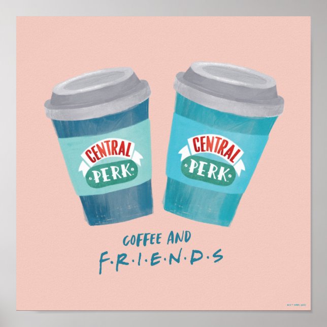 Póster Café y FRIENDS™ (Frente)