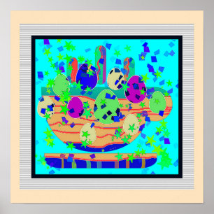 Póster Café Y Huevos