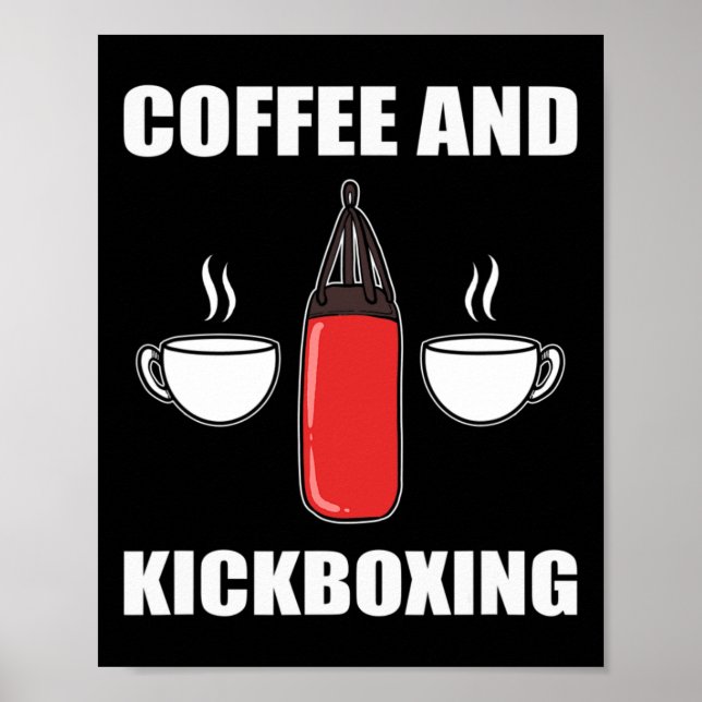 Póster Café y kickboxing  (Frente)