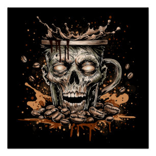 Póster Café Zombie
