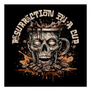 Póster Café Zombie