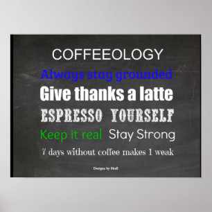 Póster Cafélogia Citas de café para vivir