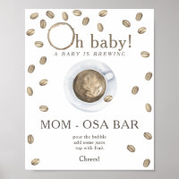 Cafetera que prepara ducha para bebés Bar Momosa