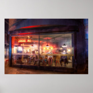 Póster Cafetería al vapor