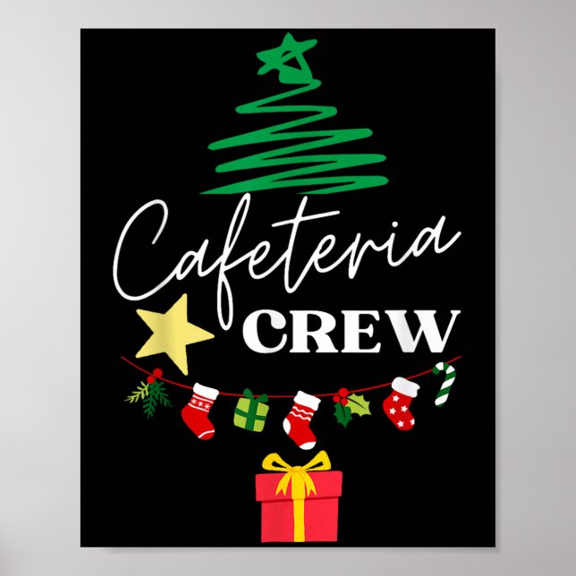 Póster Cafetería Almuerzo Dama Crew Navidades Matando Muj (Frente)