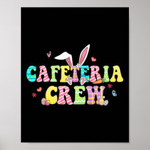 Póster Cafeteria Crew Feliz Semana Santa Conejito Lunes L