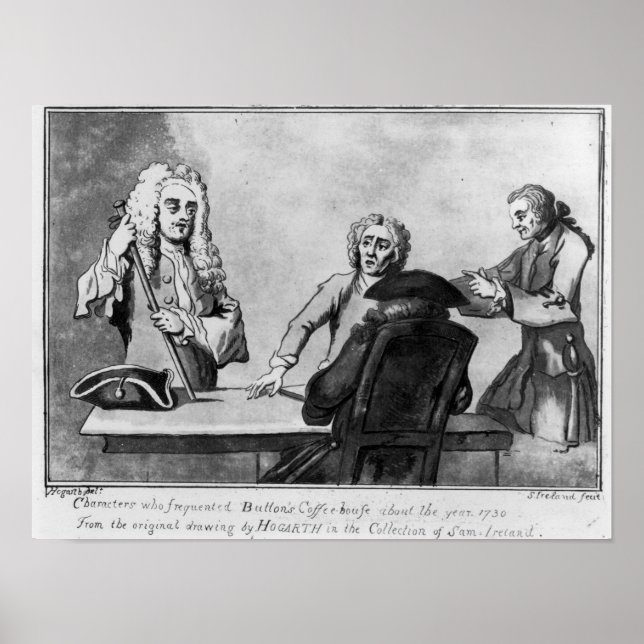 Póster Cafetería de Botones, 1730 (Frente)