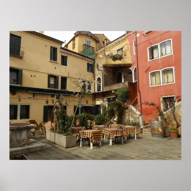 Póster Cafetería de Venecia (Frente)