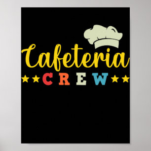 Póster Cafetería Escuela Trabajadora Gorra de almuerzo de