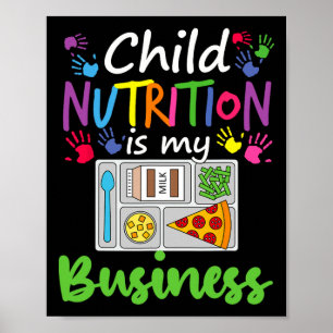 Póster Cafetería Lunch Lady Nutrición Infantil Es Mi Nego