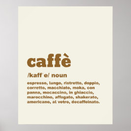 Póster Caffè Poster