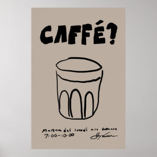 Póster Caffe Poster