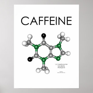 Póster Caffeine 14*18 in - Edición Starbucks...