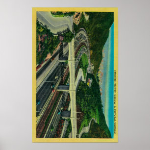 Póster Cahuenga Freeway, Gateway to Hollywood