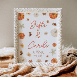 Póster Caída Bridal Ducha Regalos y Tarjetas Rótulo