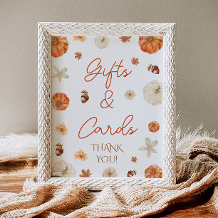 Póster Caída Bridal Ducha Regalos y Tarjetas Rótulo