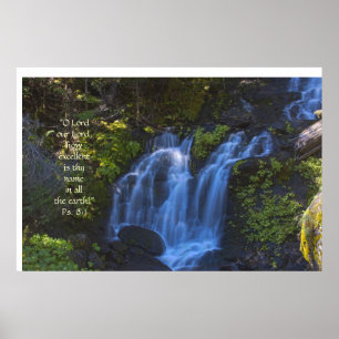 Póster Caída de agua de la cresta inferior de las catarat