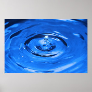 Póster Caída de agua macro