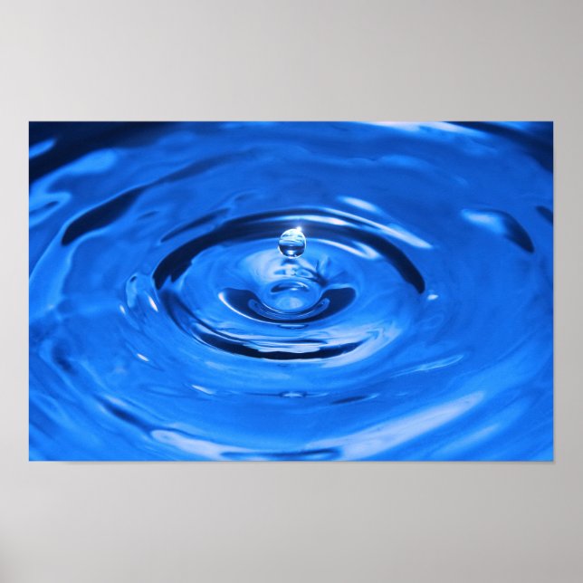 Póster Caída de agua macro (Frente)