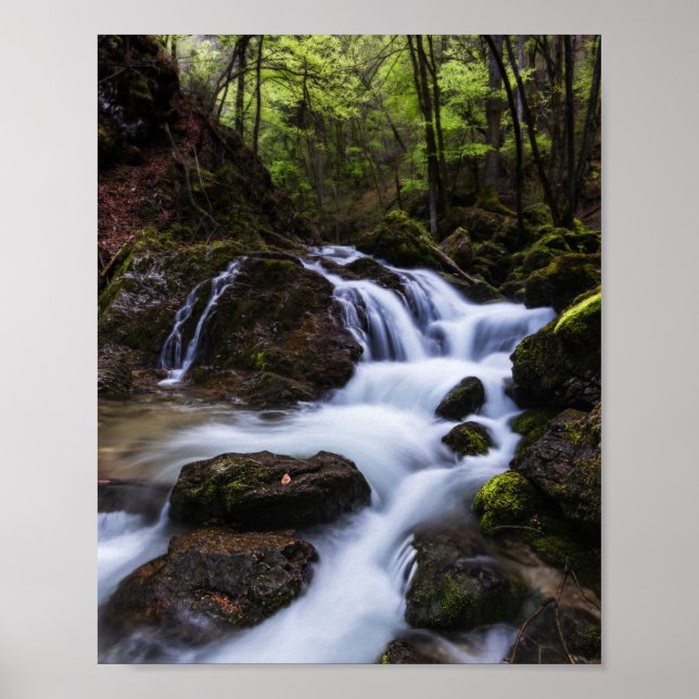 Póster Caída de agua mágica en desfiladero Infierno (Frente)