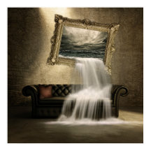 Caída de agua surrealista