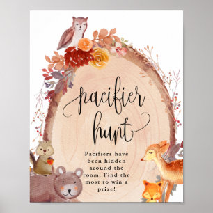 Póster Caída de animales de Woodland Pacificadores Rótulo