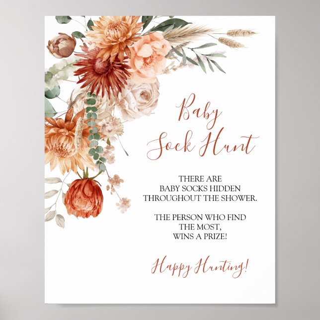 Póster Caída de flores silvestres en amor Caza de ganado  (Frente)