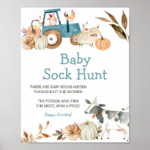 Caída de la Calabaza Granja de Bebé Animal