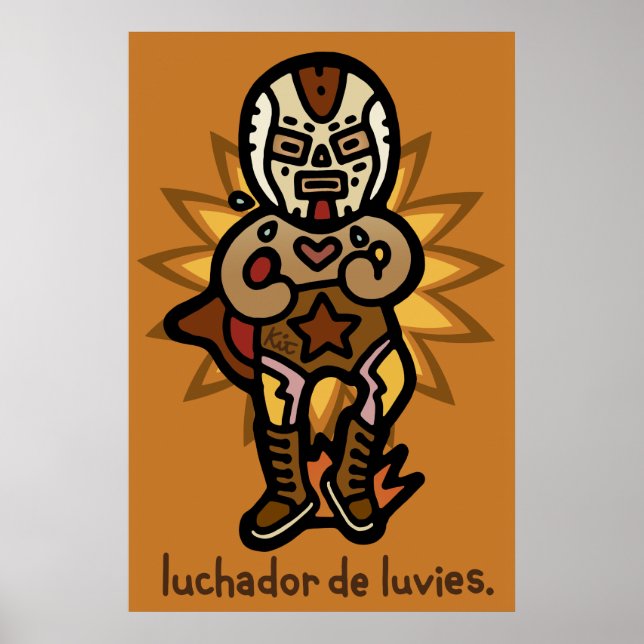 Póster caída de pared. (Frente)