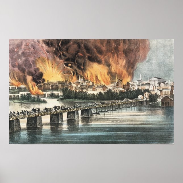 Póster Caída de Richmond el 2 de abril de 1865 (Frente)