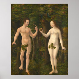 Póster Caída del hombre - Albrecht Altdorfer Poster Bella